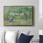 First Steps after Millet, 1890 - Floater Framed Canvas Print