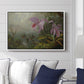 Two Sun Angel Hummingbirds on a Branch, c. 1890-1904 - Floater Framed Canvas Print
