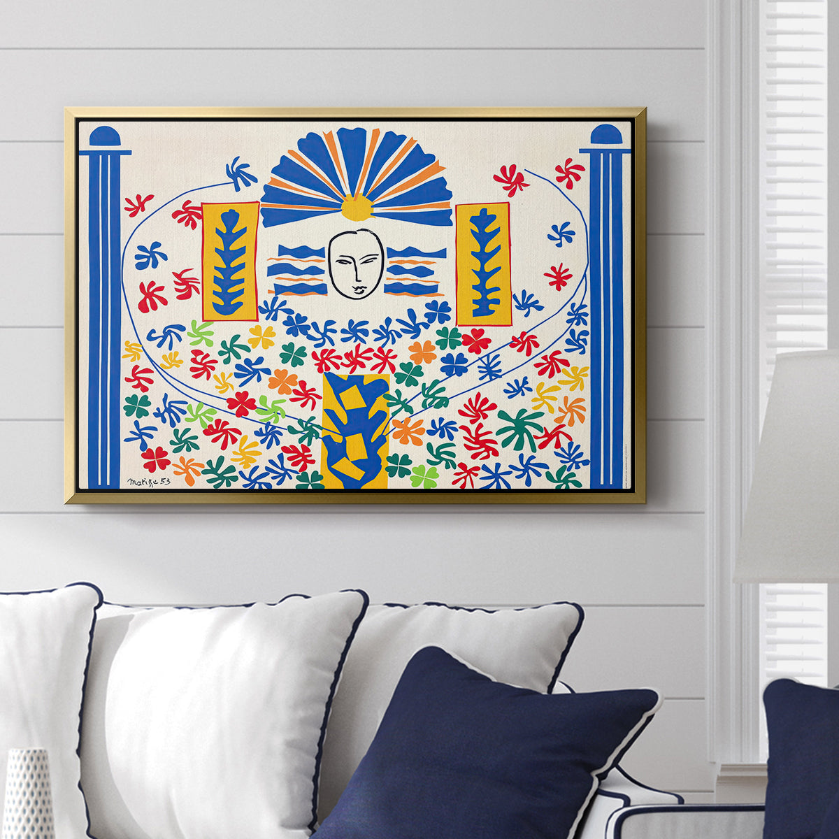 Apollo (Apollon), 1953 - Floater Framed Canvas Print