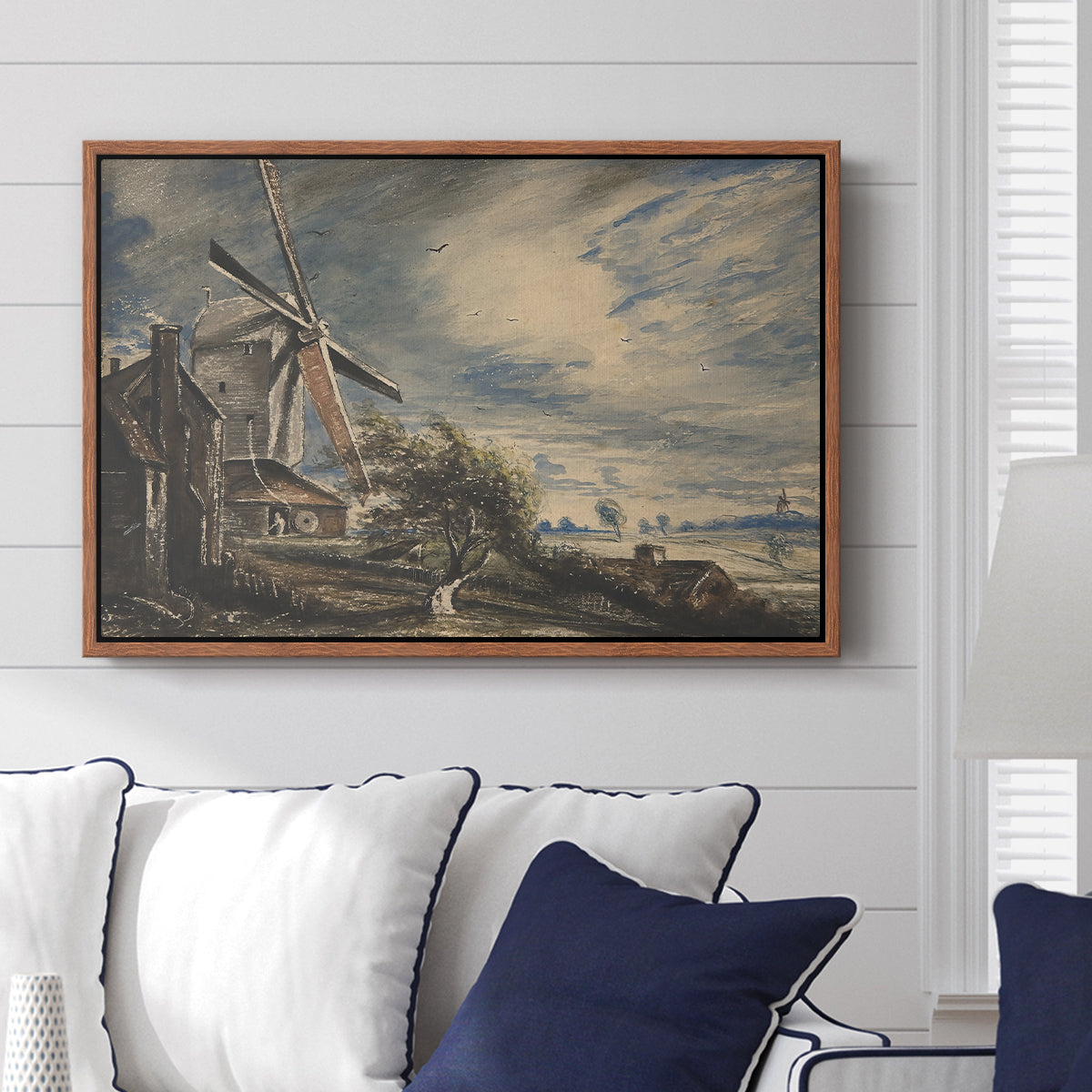 A Mill Near Colchester, c. 1833 - Floater Framed Canvas Print