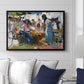 Net Menders in Valencia, 1909 - Floater Framed Canvas Print