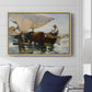 The Return from Fishing: Hauling the Boat, 1894 - Floater Framed Canvas Print