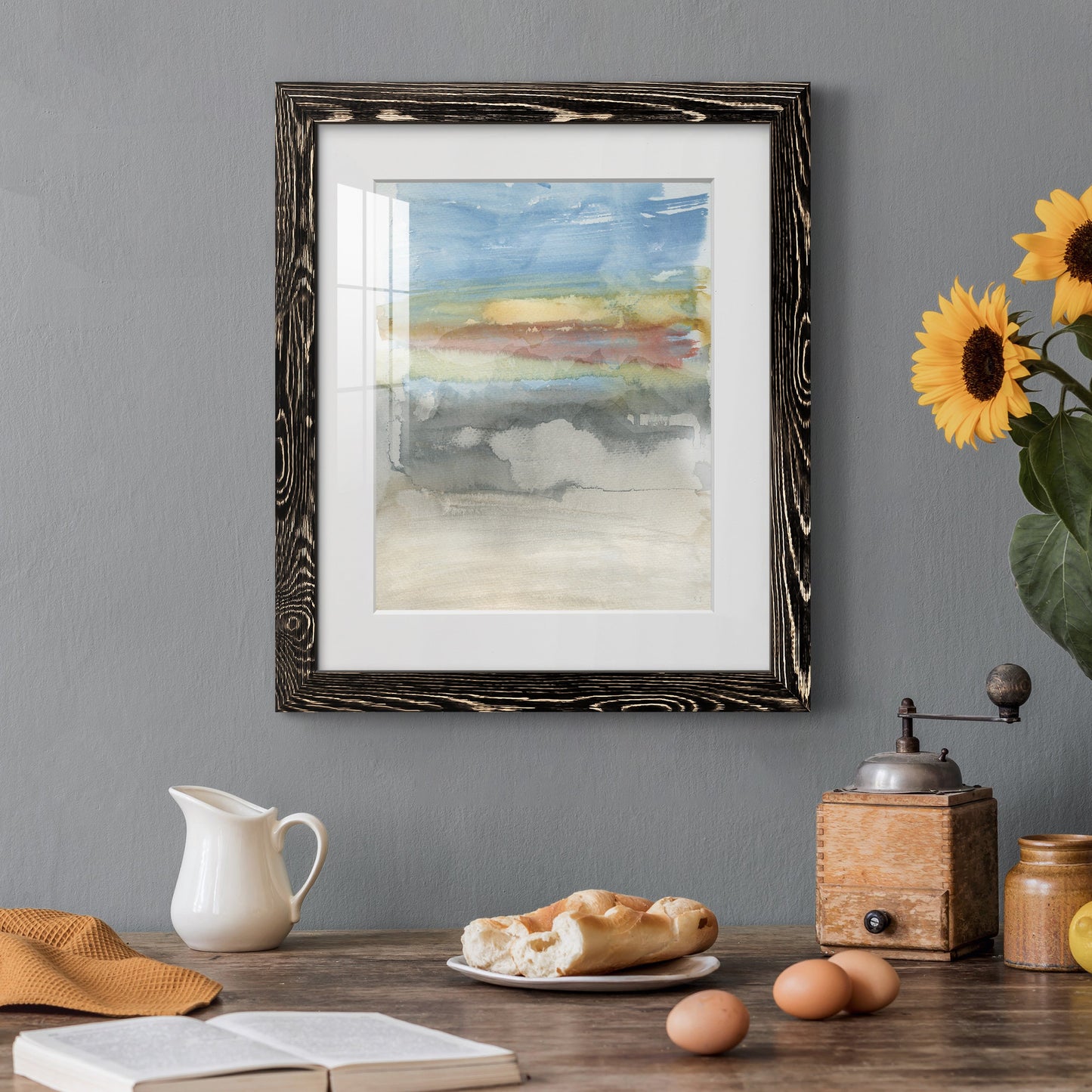 High Desert Sunset I - Premium Framed Print - Distressed Barnwood Frame - Ready to Hang