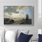 Fresh Breeze on the Norwegian Coast, 1876 - Floater Framed Canvas Print