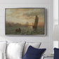 View from the Oslofjord, 1866 - Floater Framed Canvas Print