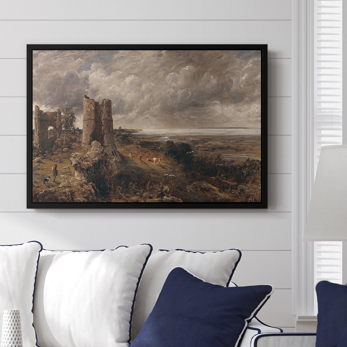 Hadleigh Castle, Mouth of Thames, c. 1829 - Floater Framed Canvas Print