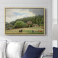 Farm with Grazing Cows (Bondegård med beitende kuer), 1892 - Floater Framed Canvas Print