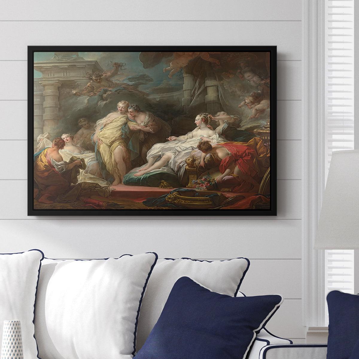 Psyche Showing Her Sisters Her Gifts from Cupid, 1753 - Floater Framed Canvas Print