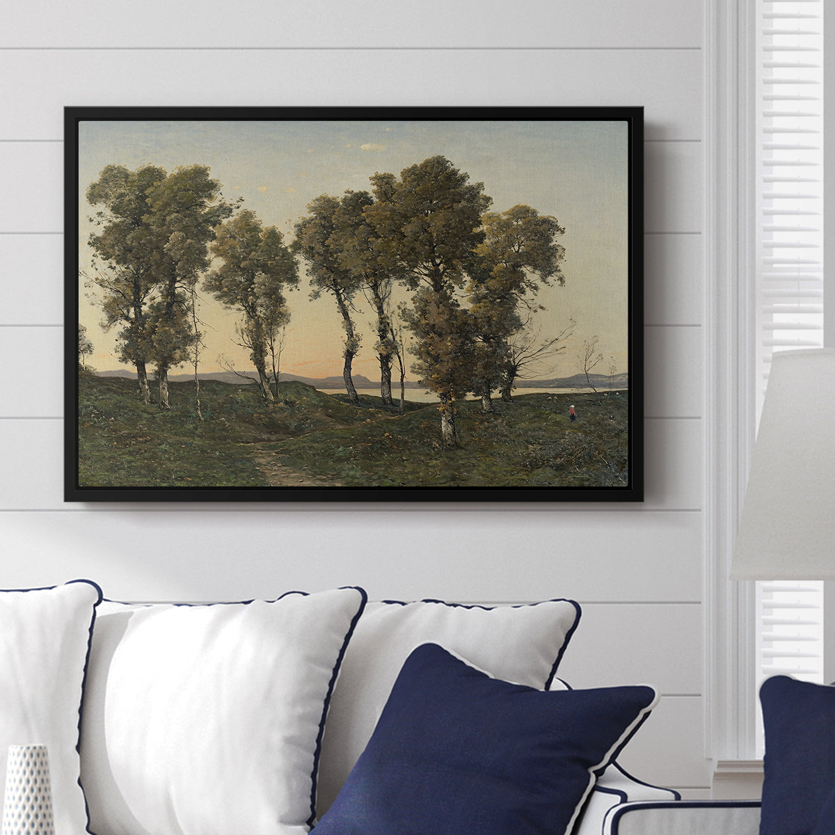 Autumn Evening, 1894 - Floater Framed Canvas Print