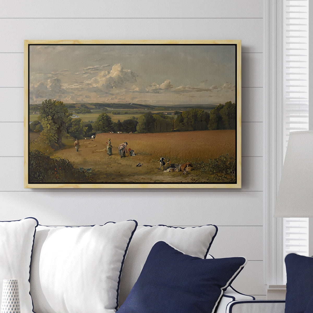 The Wheat Field, 1816 - Floater Framed Canvas Print