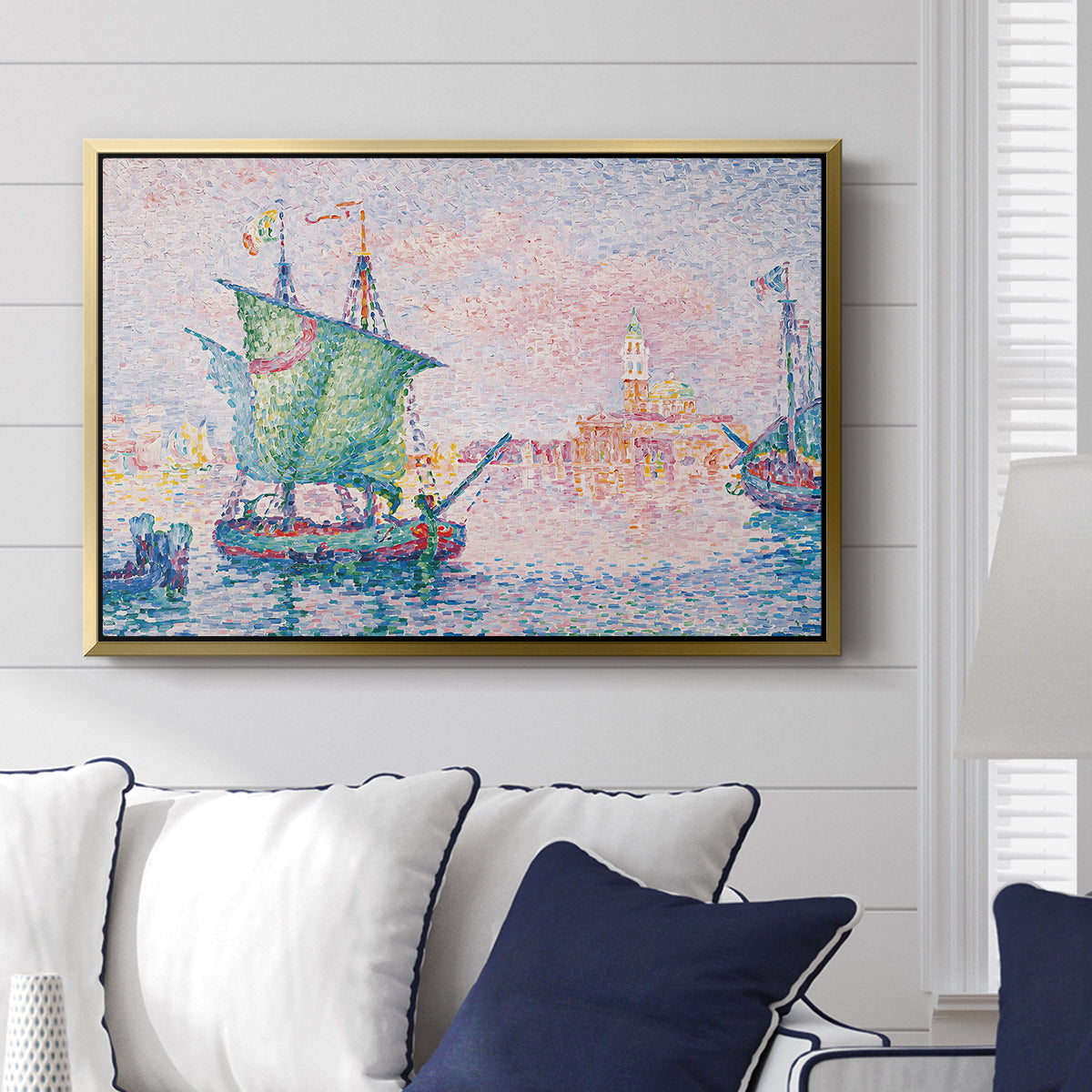 Venice, the Pink Cloud, 1909 - Floater Framed Canvas Print