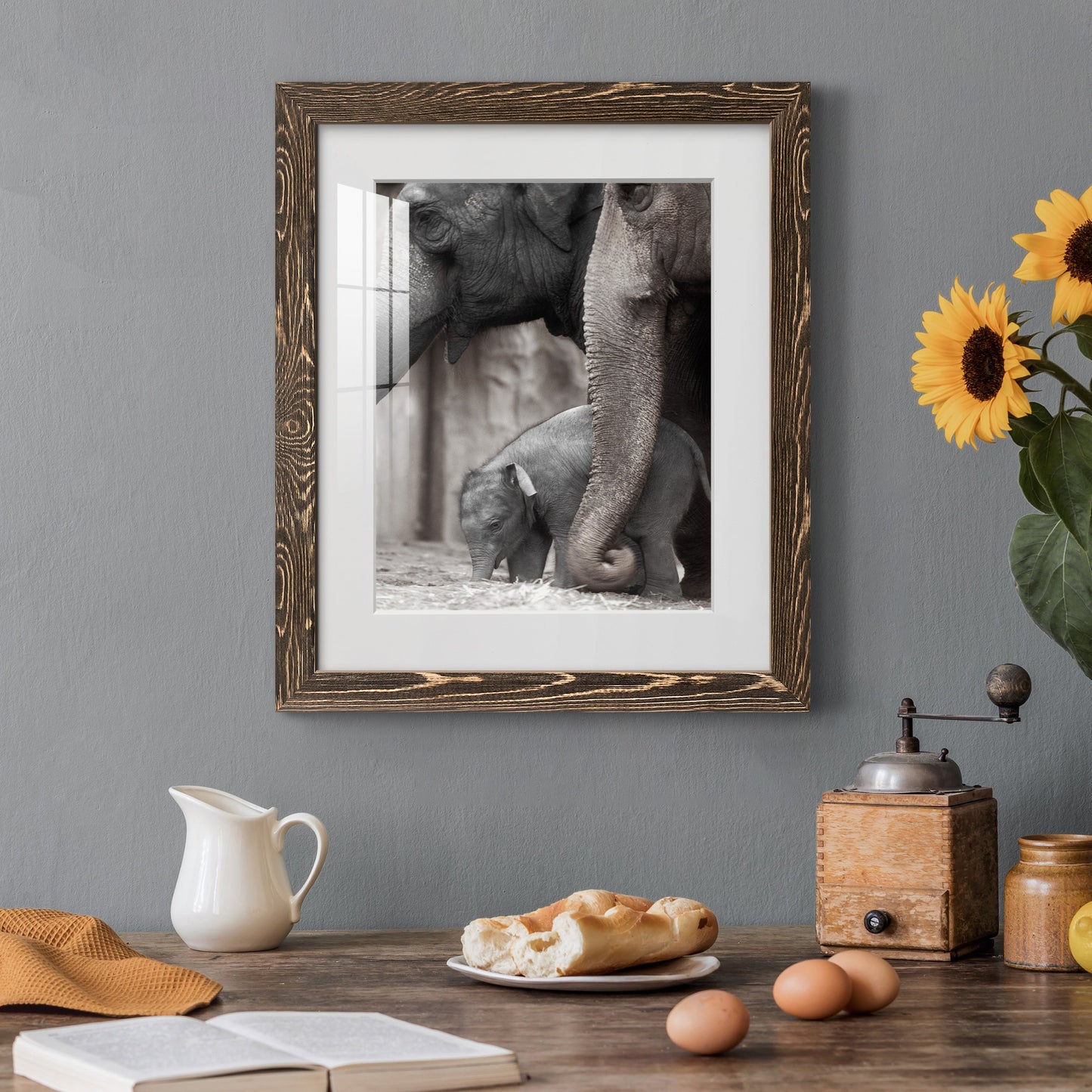 Family Moment - Premium Framed Print - Distressed Barnwood Frame - Ready to Hang