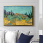 Wooden Sheds Among the Olive Trees and Cypresses, 1889 - Floater Framed Canvas Print