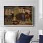 The Flight of Madeline and Porphyro, 1848 - Floater Framed Canvas Print