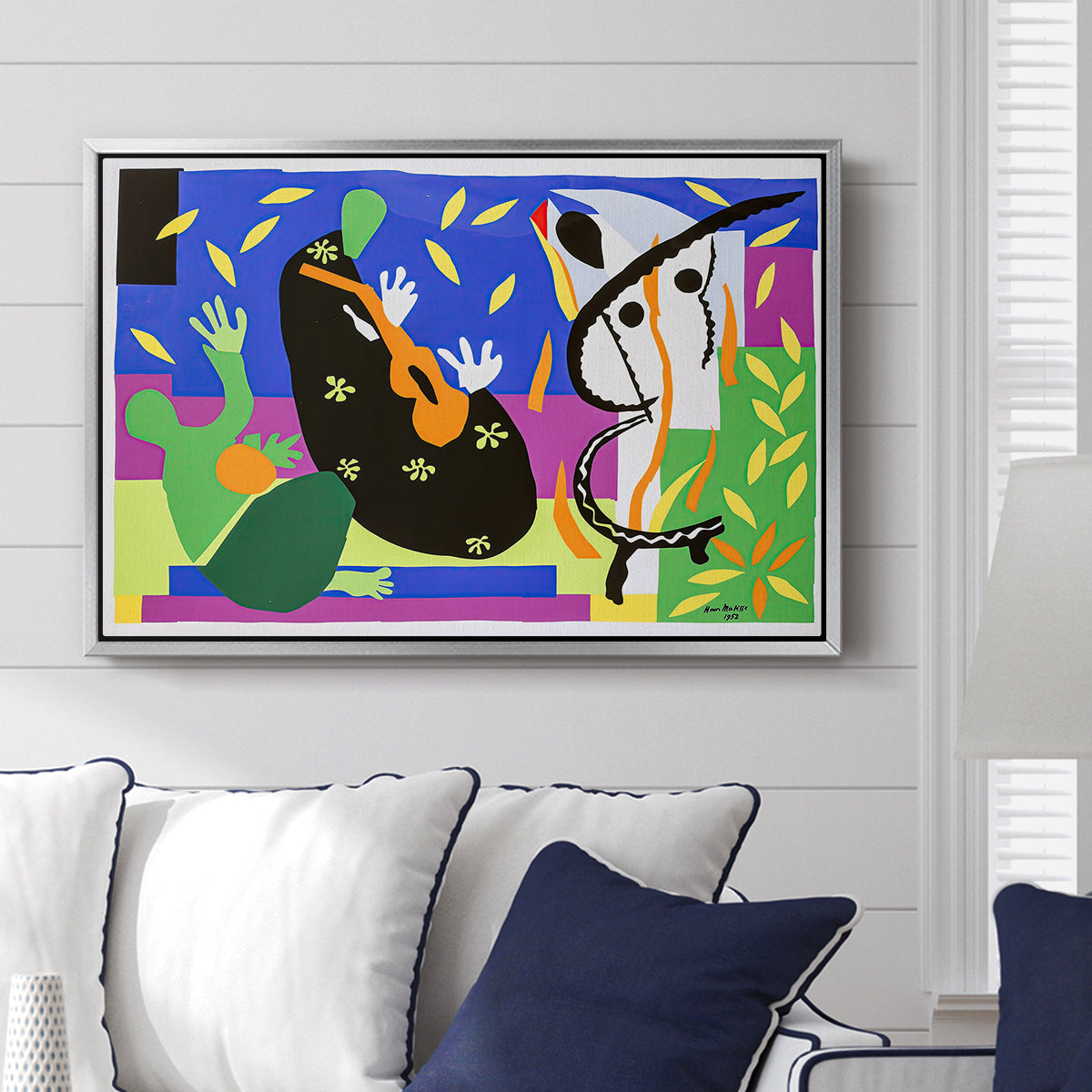 The Sorrows of the King, 1952 - Floater Framed Canvas Print