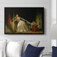 The Stolen Kiss (Le Baiser à la dérobée), c. 1788 - Floater Framed Canvas Print