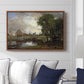 Dedham Lock and Mill, c. 1820 - Floater Framed Canvas Print