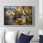 Romans Gathered for Merriment at an Osteria, 1839 - Floater Framed Canvas Print