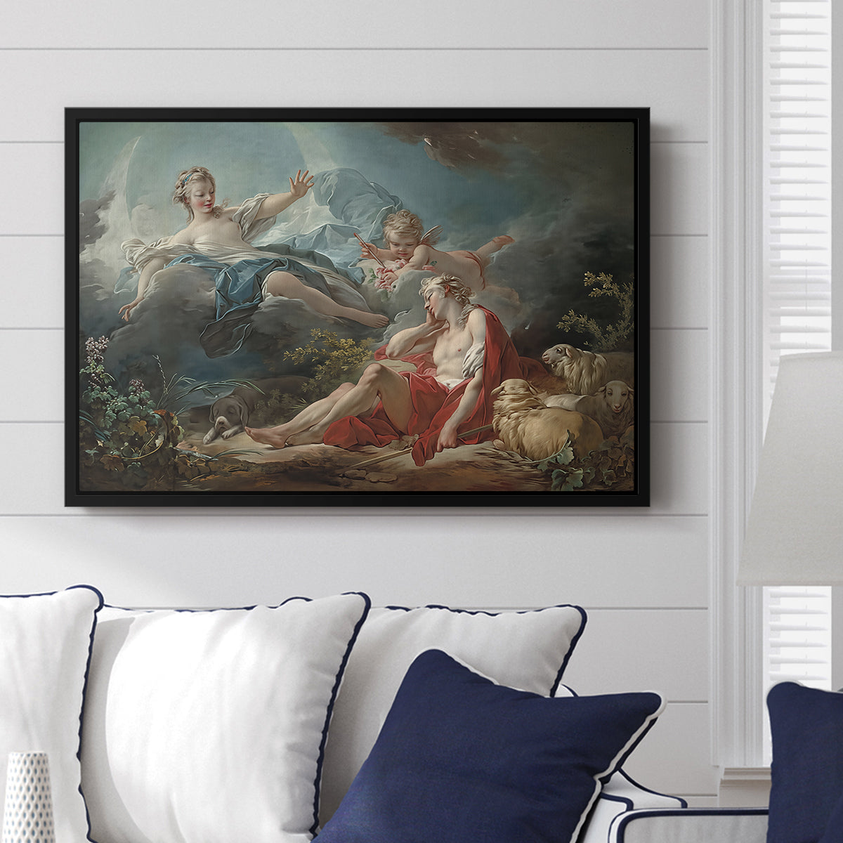 Diana and Endymion, c. 1753-1756 - Floater Framed Canvas Print