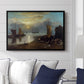 Sun Rising through Vapour: Fishermen Cleaning and Selling Fish, c. 1807 - Floater Framed Canvas Print