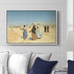 View from the Desert of Cairo with Citadel and Mamluk Tombs in the Background, c. 1889-1890 - Floater Framed Canvas Print