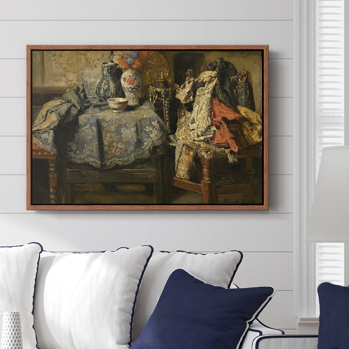 Still Life Requisites, 1885 - Floater Framed Canvas Print