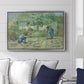 First Steps after Millet, 1890 - Floater Framed Canvas Print