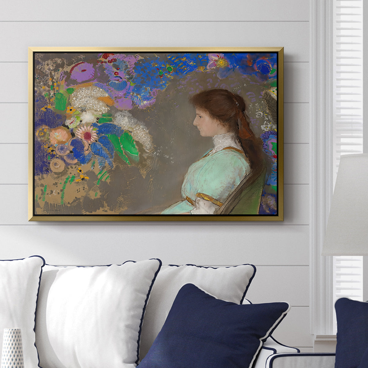 Portrait of Violette Heymann, 1910 - Floater Framed Canvas Print