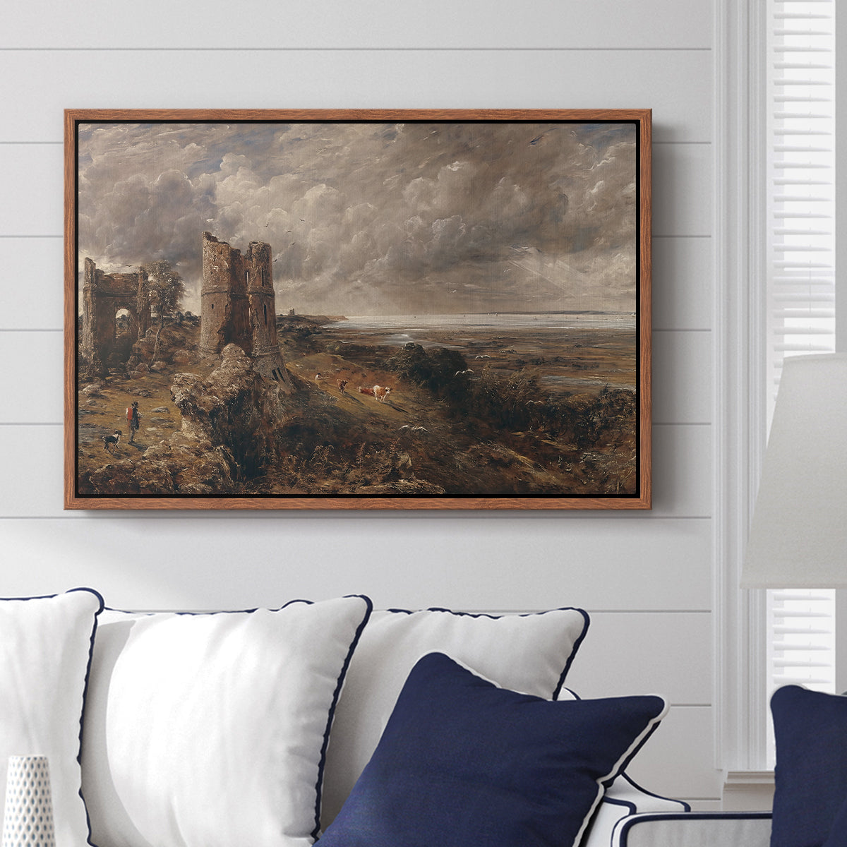 Hadleigh Castle, Mouth of Thames, c. 1829 - Floater Framed Canvas Print