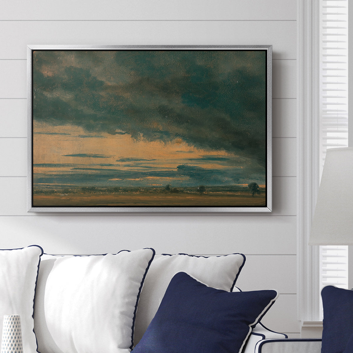 Cloud Study, c. 1821 - Floater Framed Canvas Print