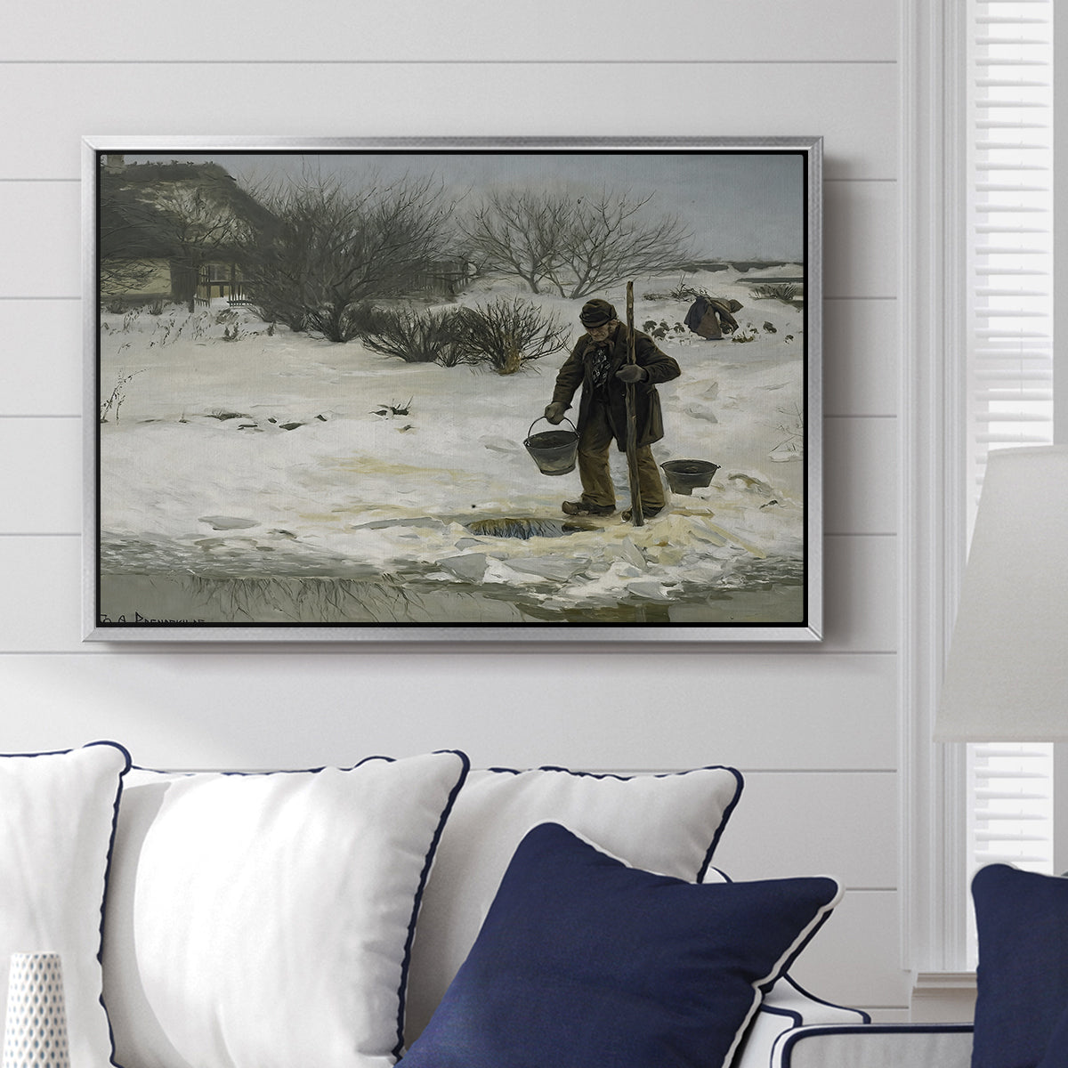 Tøsne, 1895 - Floater Framed Canvas Print