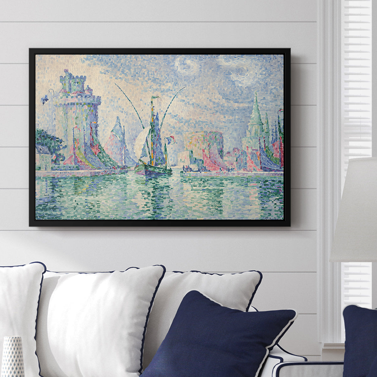 The Green Towers (Les tours vertes, la Rochelle), 1913 - Floater Framed Canvas Print
