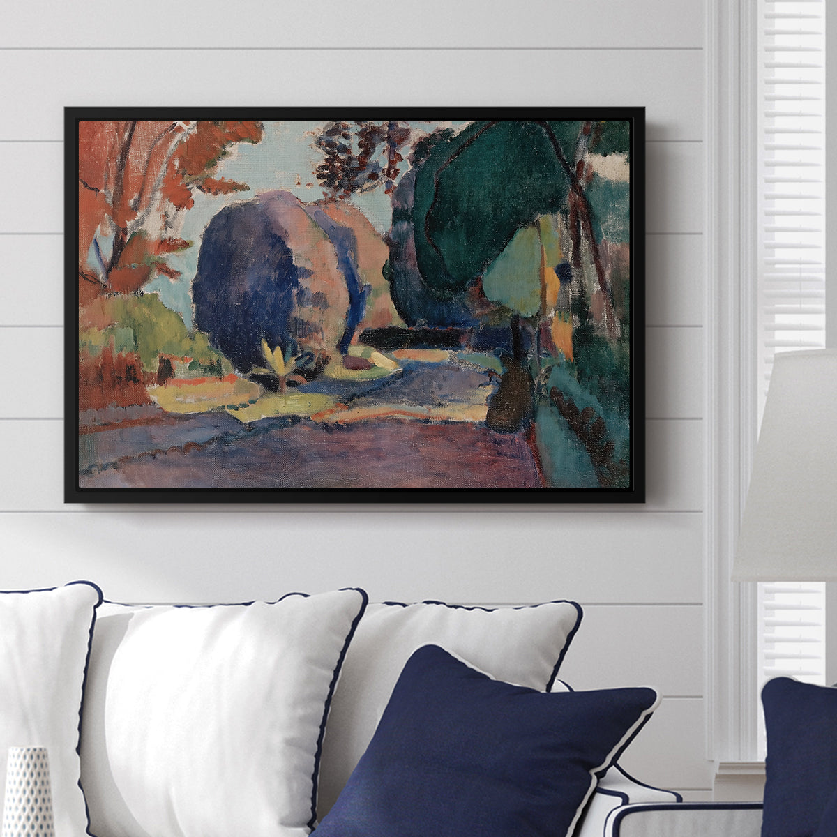 The Luxembourg Gardens, 1901 - Floater Framed Canvas Print