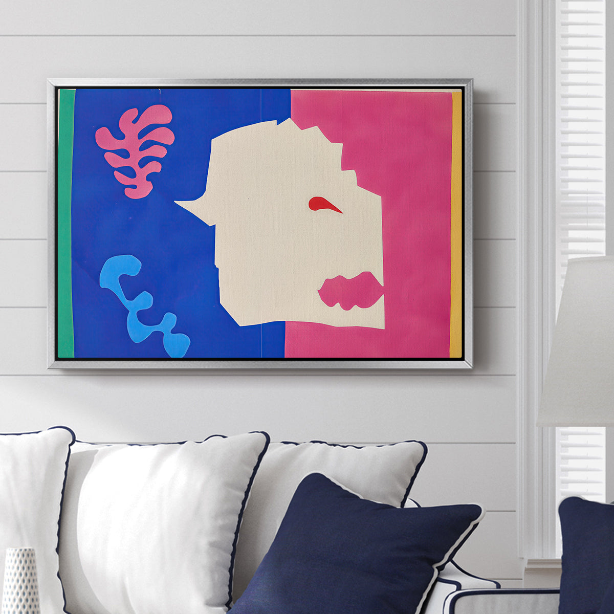 The Wolf (Le loup), from Jazz, 1947 - Floater Framed Canvas Print