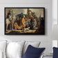 David with Goliath's Head in front of Saul, for Rembrandt, 1627 - Floater Framed Canvas Print
