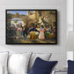 Romans Gathered for Merriment at an Osteria, 1839 - Floater Framed Canvas Print