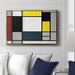 Composition with Yellow, Red, Black, Blue, and Gray, 1920 - Floater Framed Canvas Print