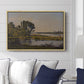 Landscape with a River, 1892 - Floater Framed Canvas Print