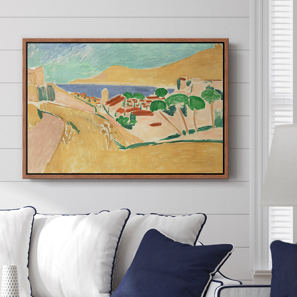 Collioure in August, c. 1911 - Floater Framed Canvas Print