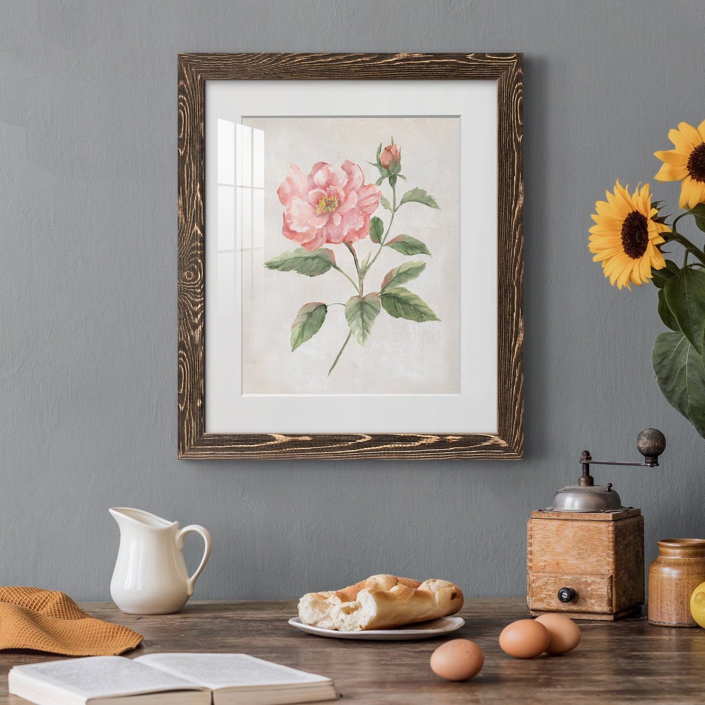 Grandiflora II - Premium Framed Print - Distressed Barnwood Frame - Ready to Hang