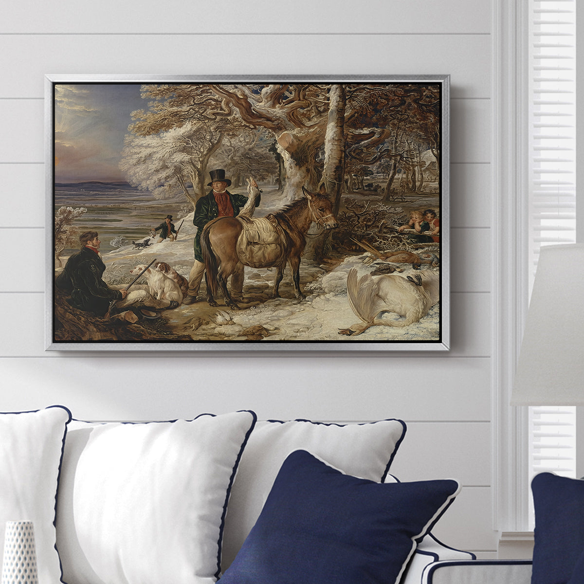 The Day's Sport, 1826 - Floater Framed Canvas Print