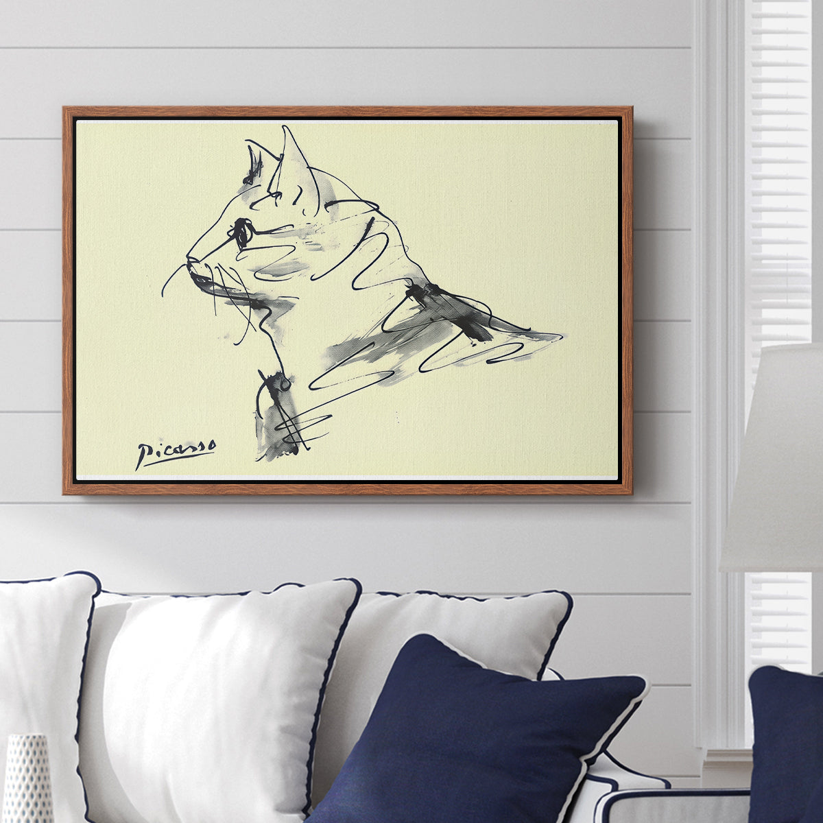 Cat (Le chat), c. 1961 - Floater Framed Canvas Print