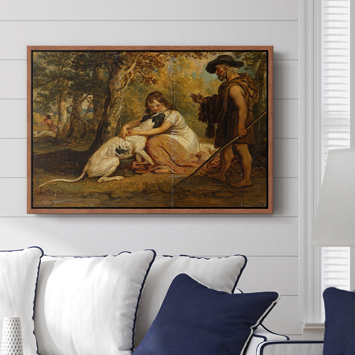 Measure for Measure, or The Biter Bit, 1840 - Floater Framed Canvas Print