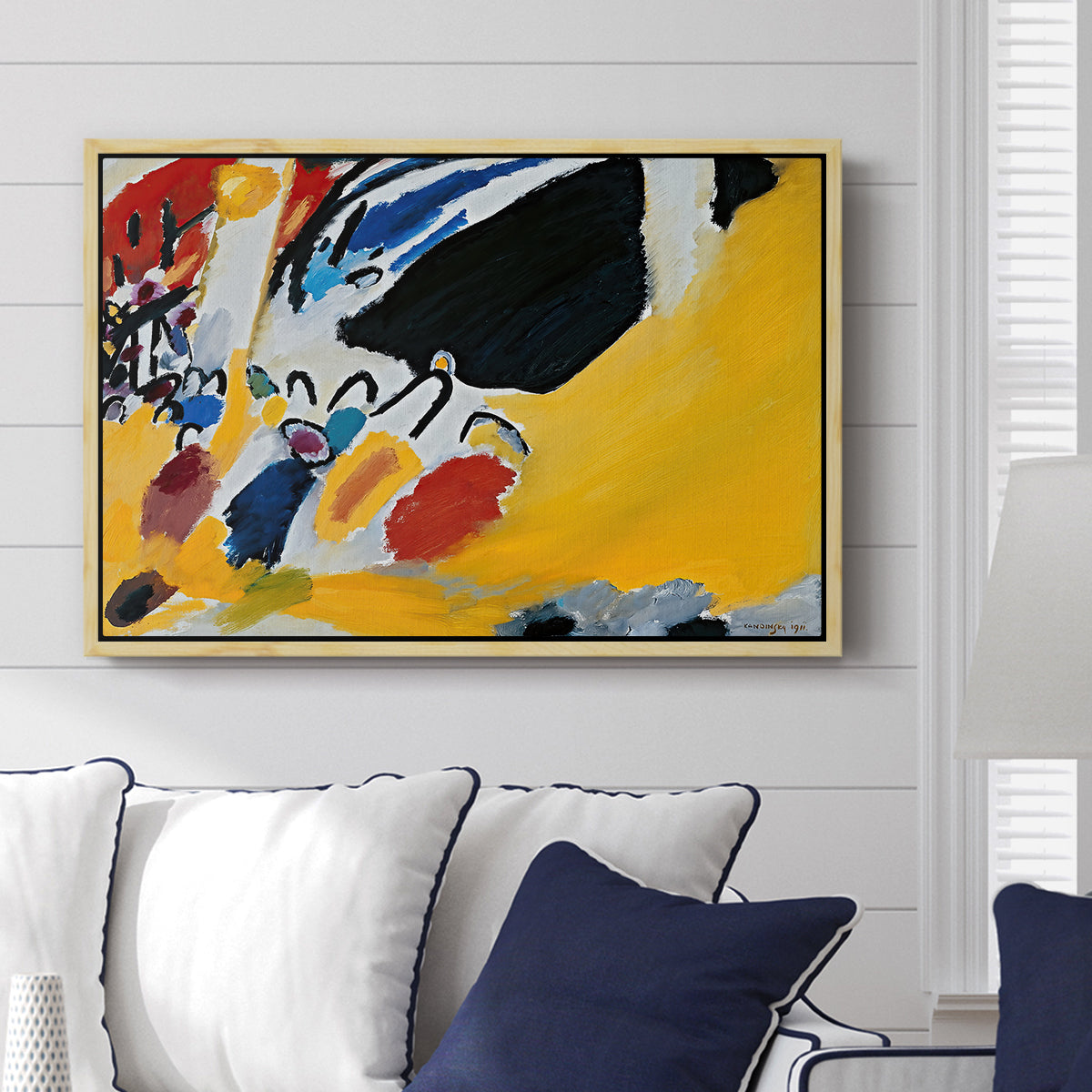 Impression III (Concert), 1911 - Floater Framed Canvas Print