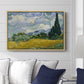 Wheat Field with Cypresses, 1889 - Floater Framed Canvas Print