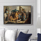 David with Goliath's Head in front of Saul, for Rembrandt, 1627 - Floater Framed Canvas Print