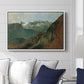The Dachstein from the Plassen near Hallstatt, 1827 - Floater Framed Canvas Print