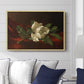 Magnolia on Red Velvet, c. 1885-1890 - Floater Framed Canvas Print