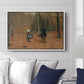The Woodman and his Children, 1886 - Floater Framed Canvas Print