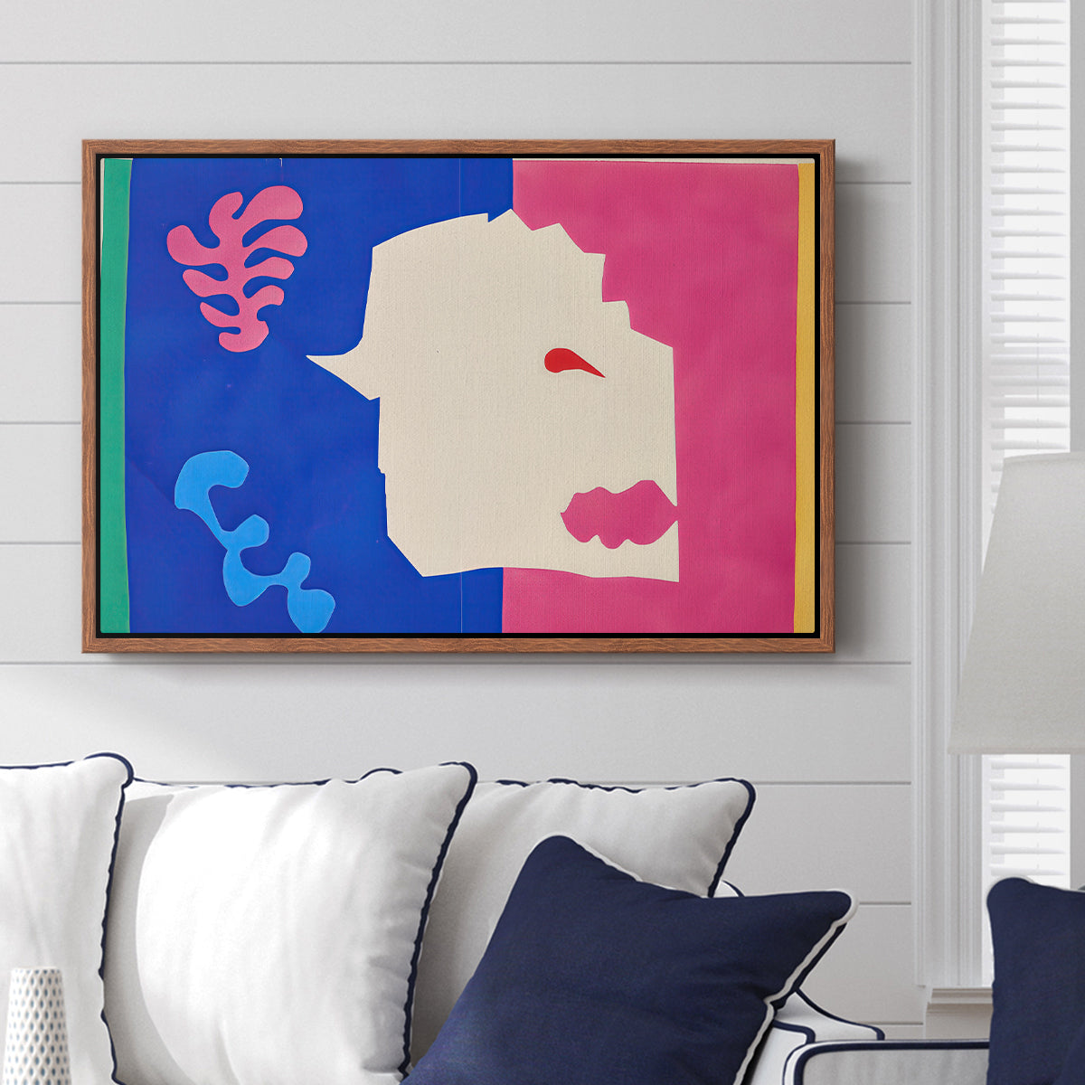 The Wolf (Le loup), from Jazz, 1947 - Floater Framed Canvas Print
